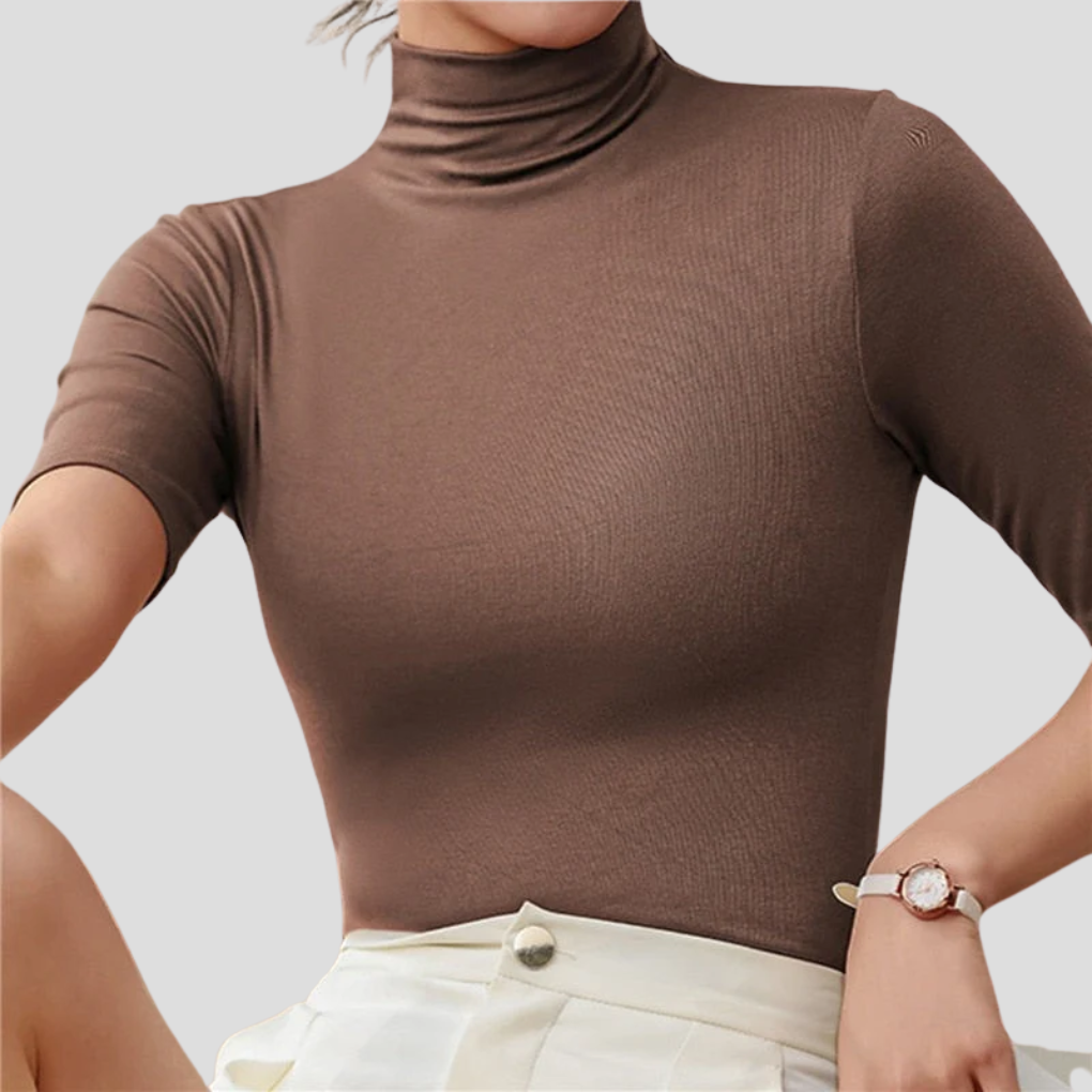 Dolcevita ultrasottile senza cuciture da donna