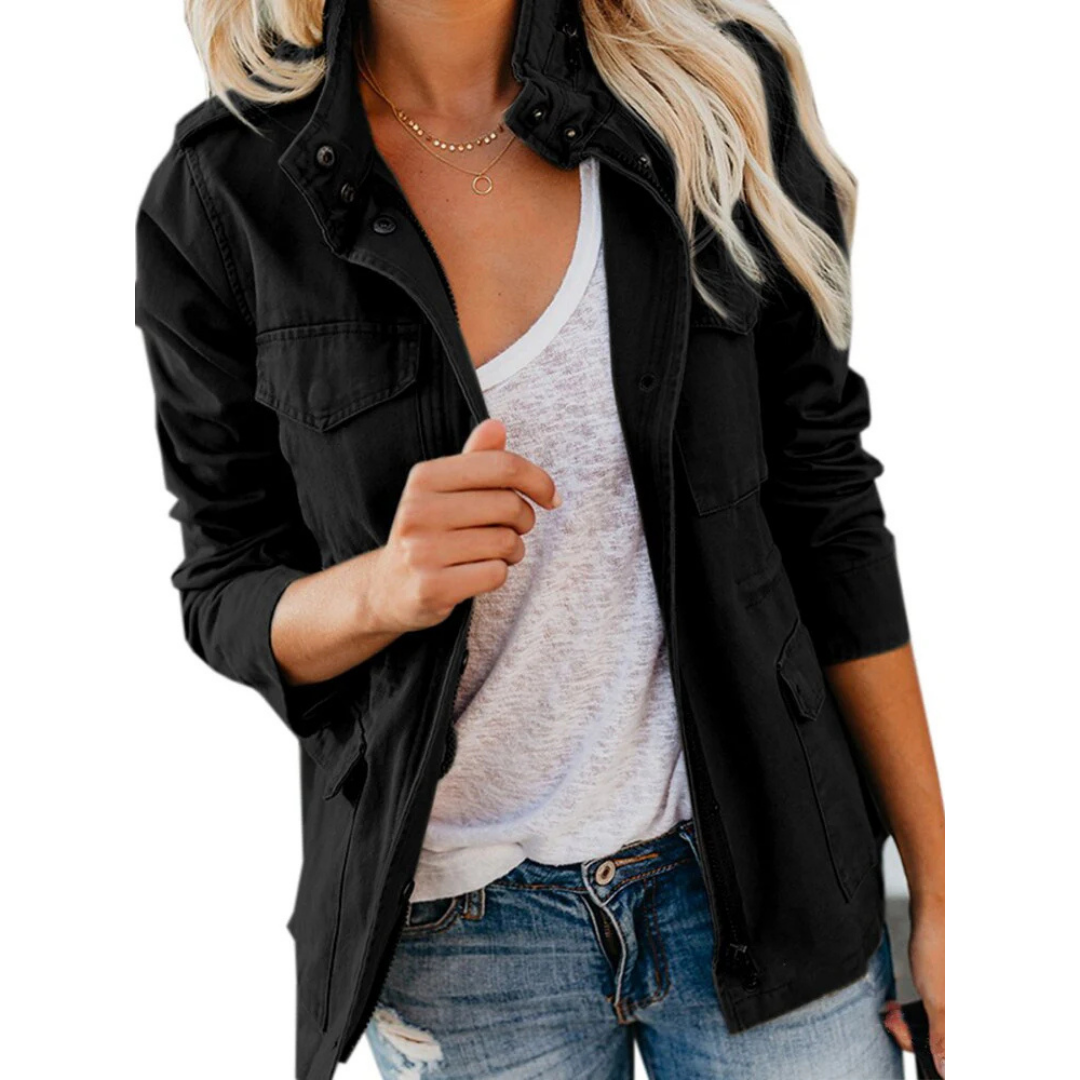 Giacca casual da donna con zip