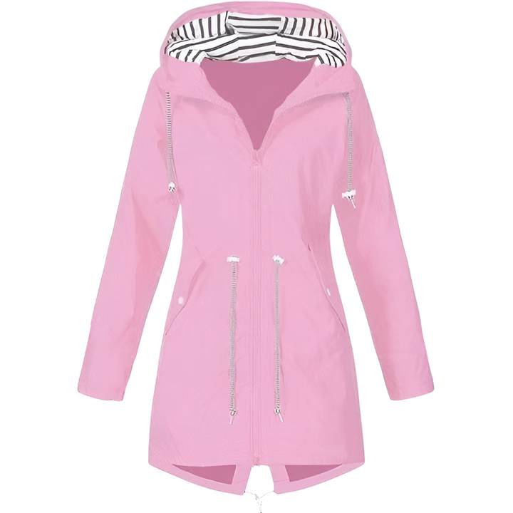 Giacca impermeabile con cappuccio da donna