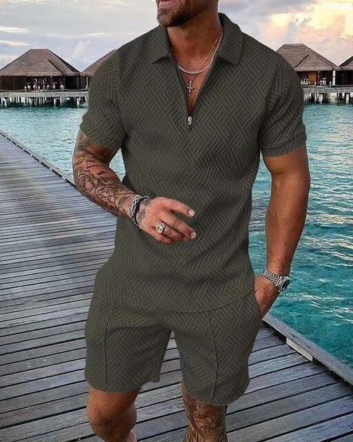 Set estivo Polo e Pantaloncini da uomo