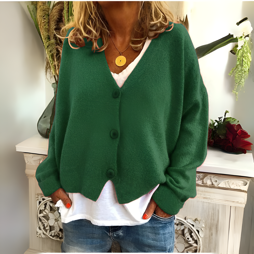 Cardigan da donna in maglia morbida e vestibilità rilassata