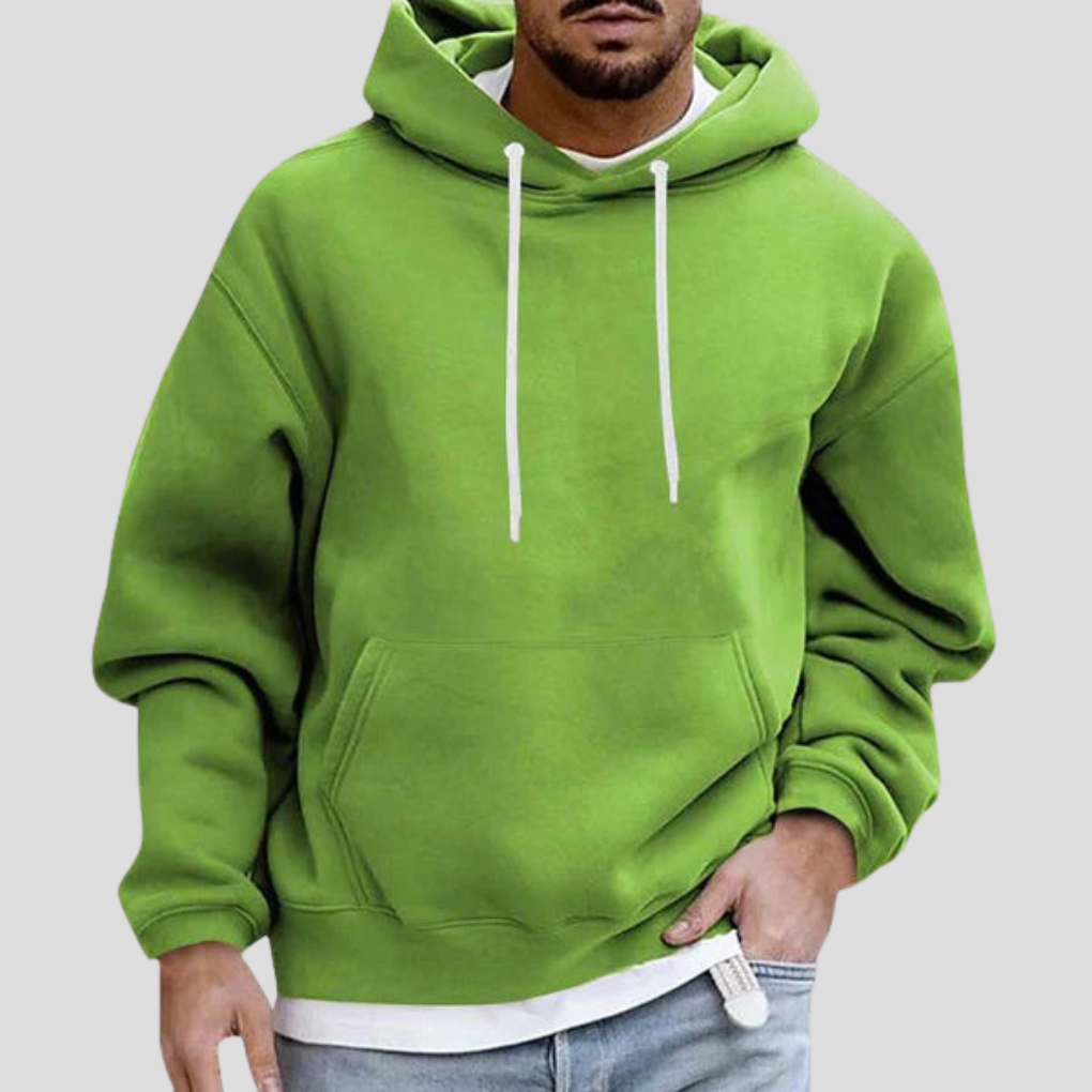 Felpa con cappuccio da uomo con tasche