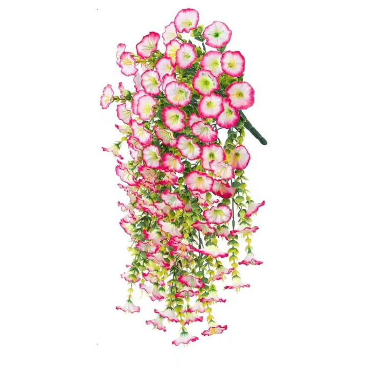 Decorazione da appendere con fiori artificiali di ipomea resistenti ai raggi UV