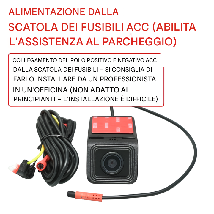 Dashcam 4K con GPS + doppia fotocamera