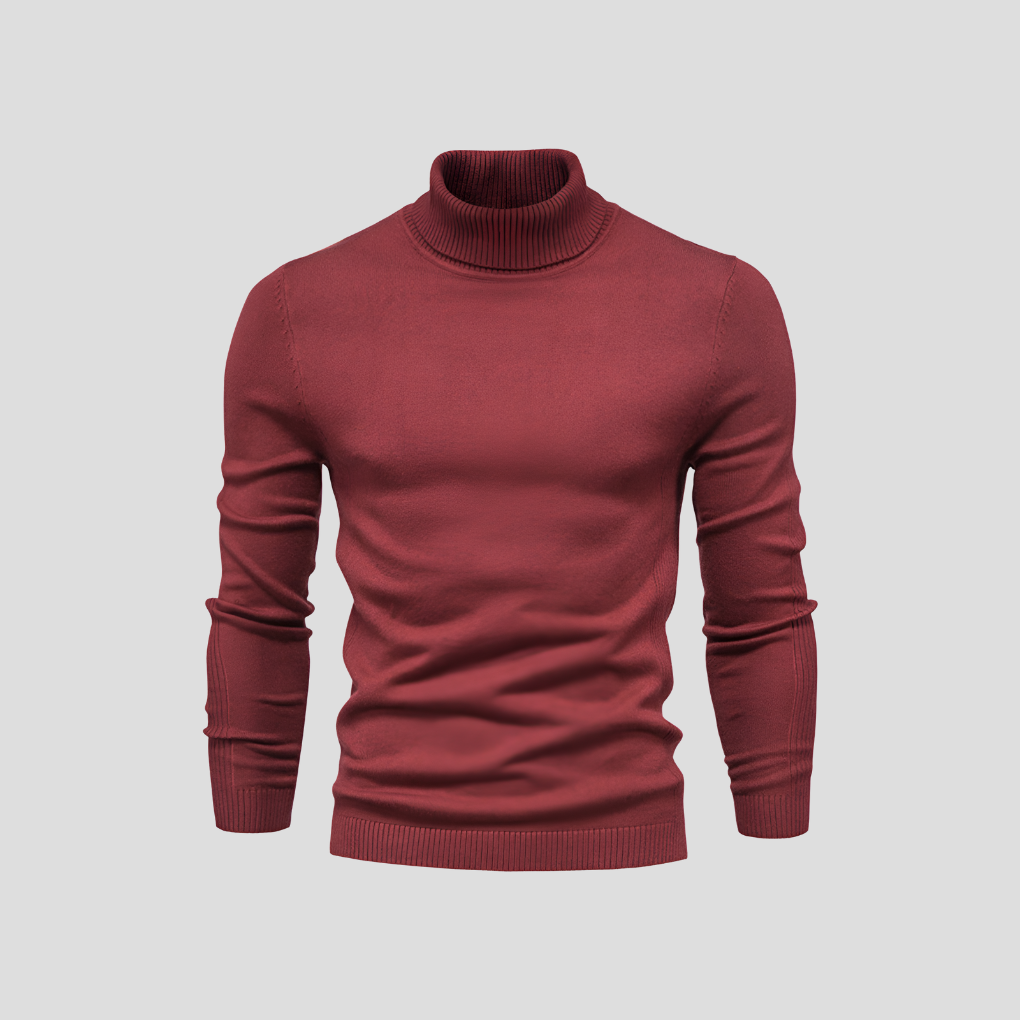 Maglione a collo alto da uomo
