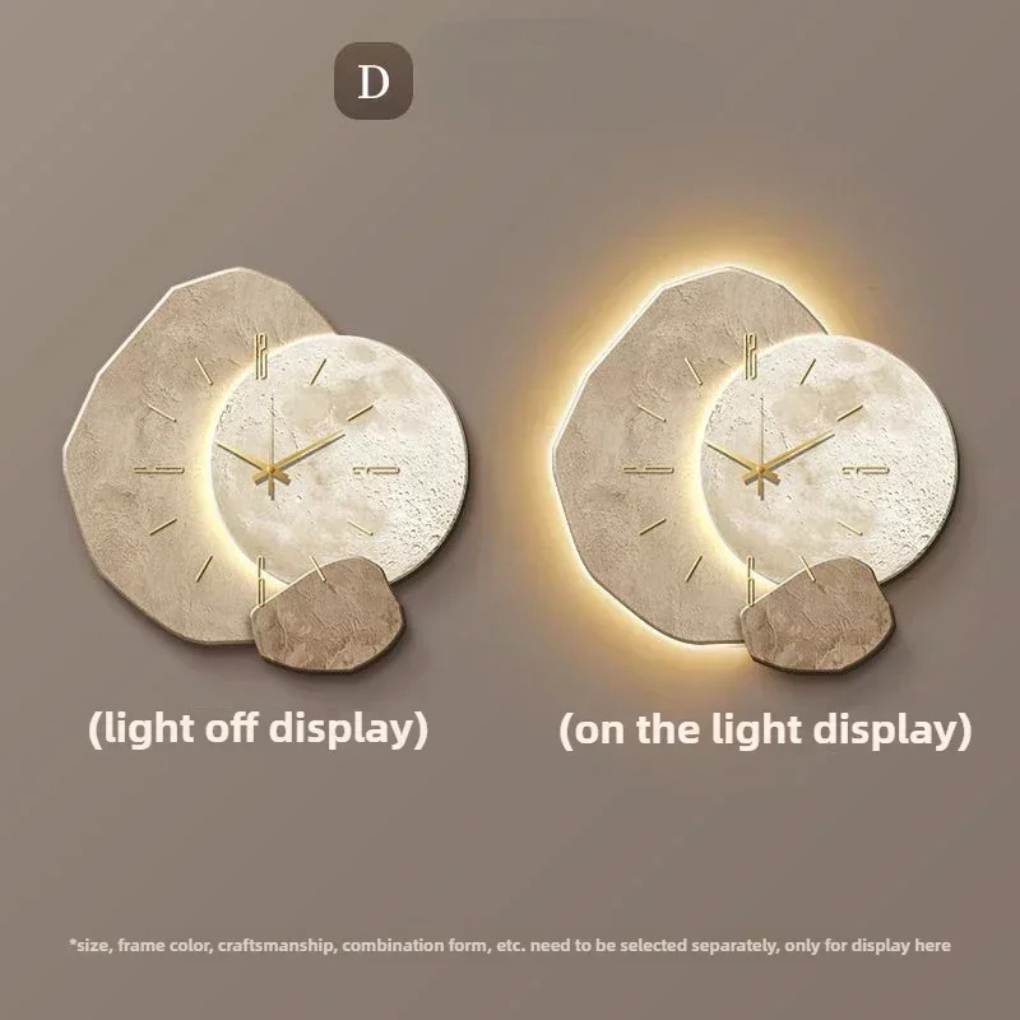 Orologio da parete moderno e minimalista con luce