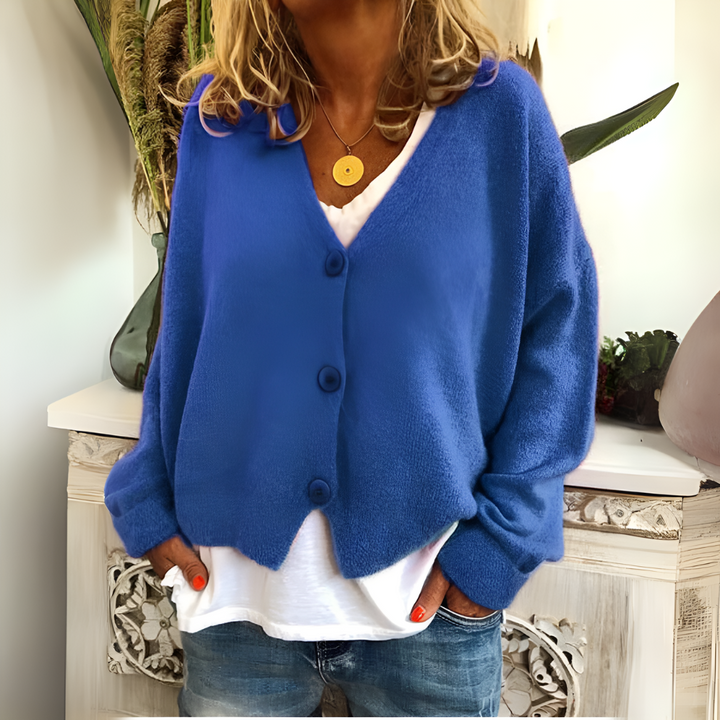 Cardigan da donna in maglia morbida e vestibilità rilassata