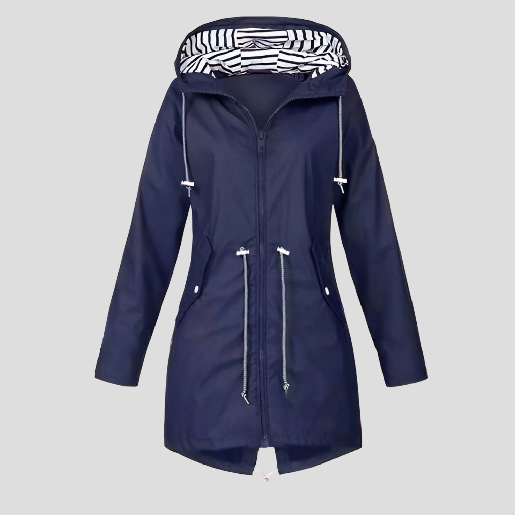 Giacca impermeabile con cappuccio da donna