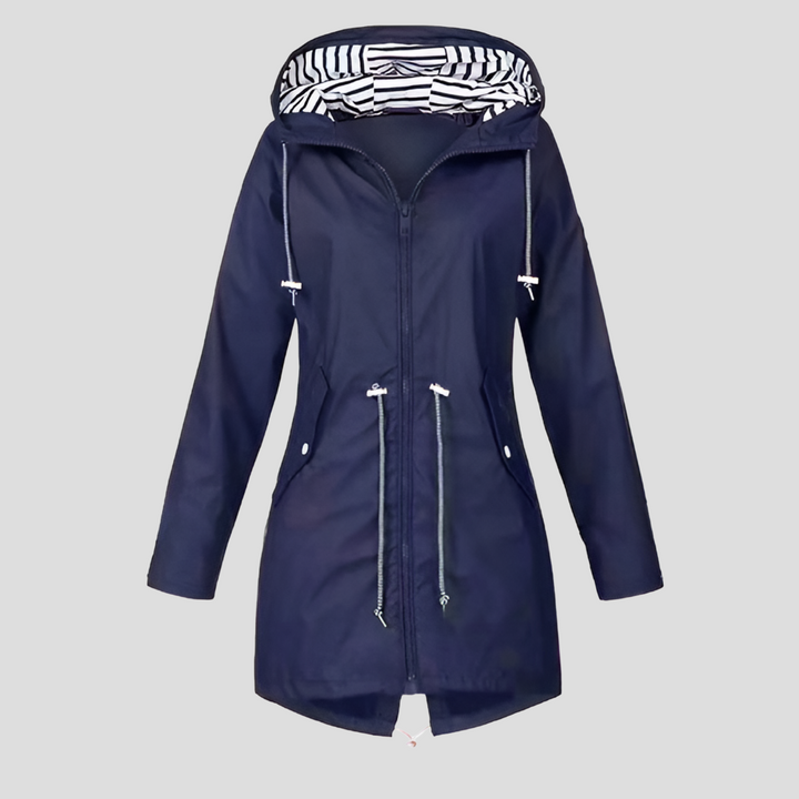 Giacca impermeabile con cappuccio da donna