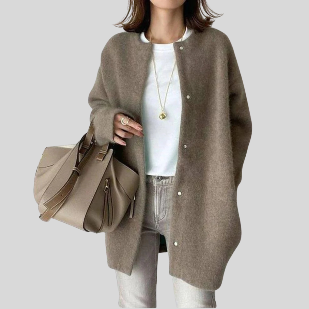 Cardigan elegante – Strato di maglia raffinato