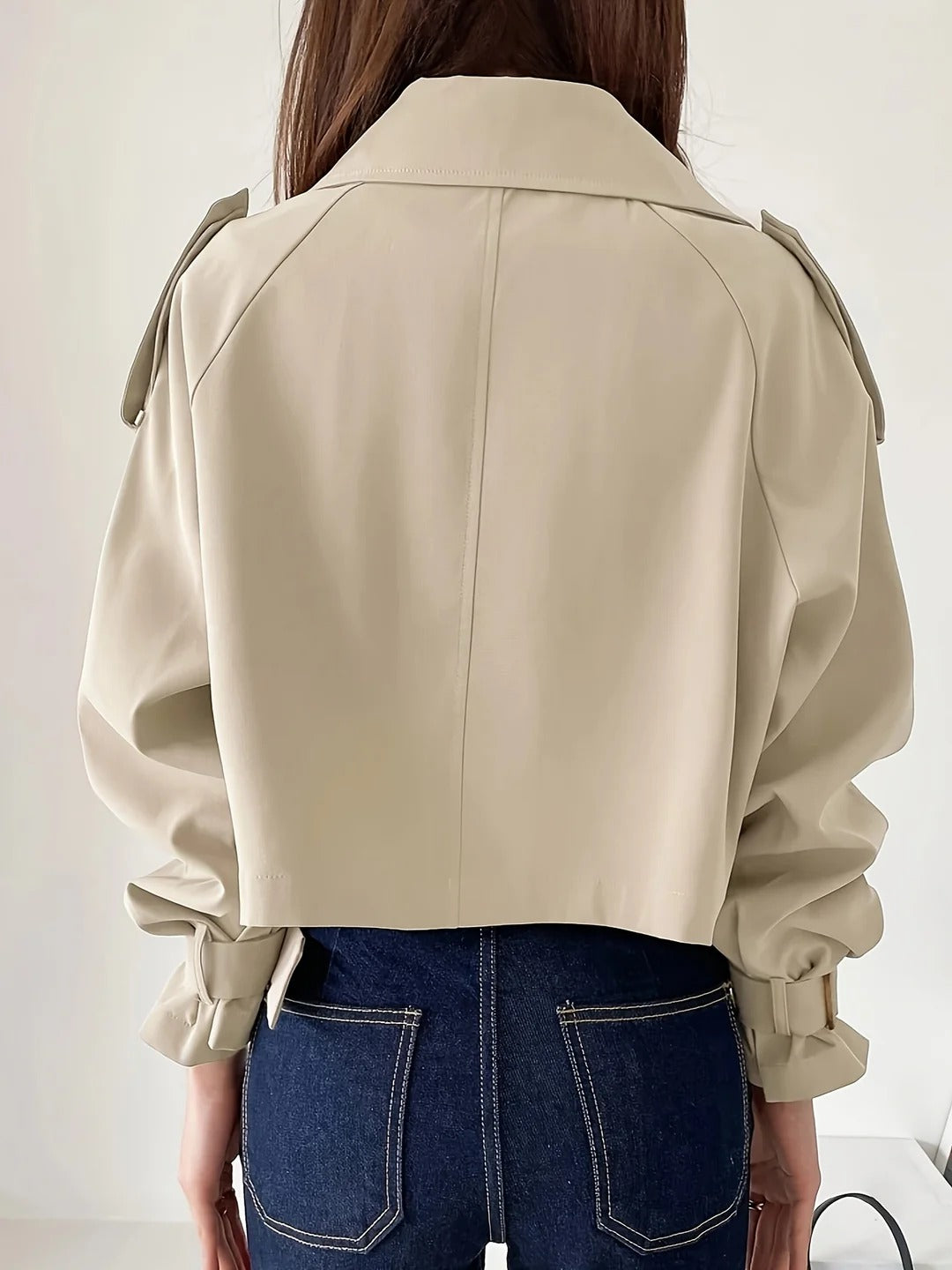 Chic Casual Short Trench CoatTrench corto casual chic