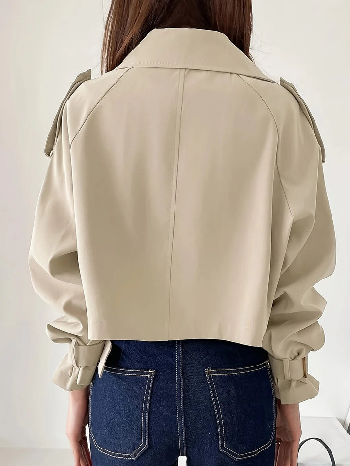 Chic Casual Short Trench CoatTrench corto casual chic