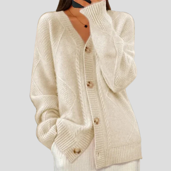 Cardigan da donna con bottoni sul davanti