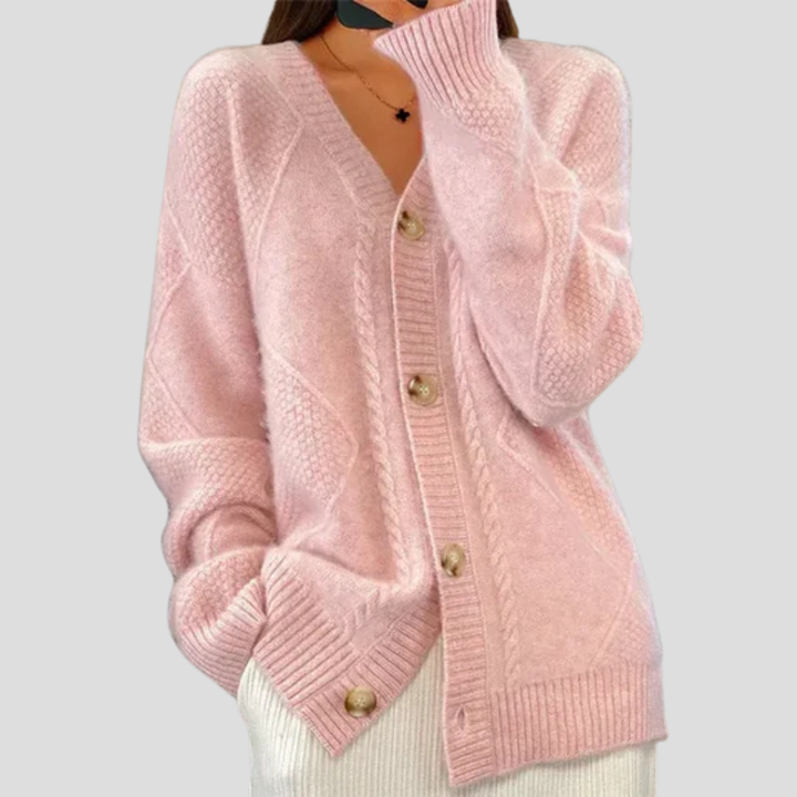 Cardigan da donna con bottoni sul davanti