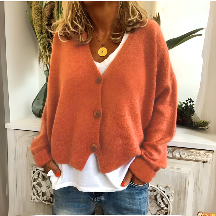 Cardigan da donna in maglia morbida e vestibilità rilassata