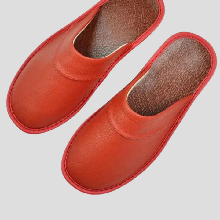 Pantofole in pelle da uomo