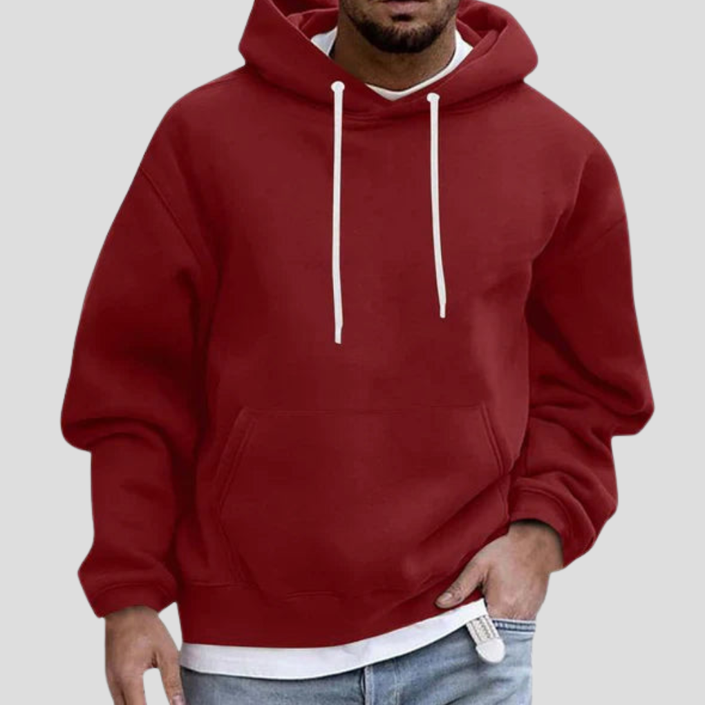 Felpa con cappuccio da uomo con tasche