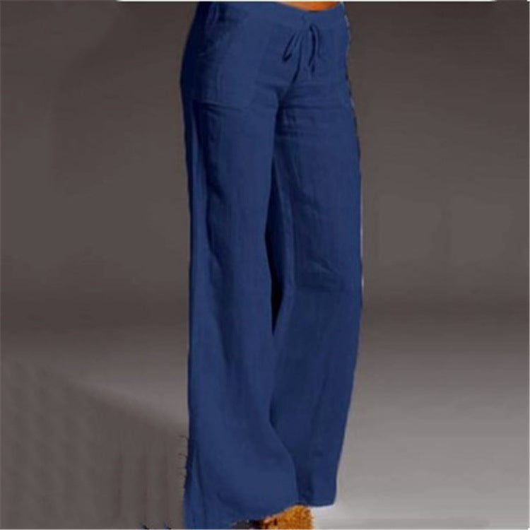 Pantaloni estivi casual in lino da donna