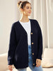 Cardigan oversize con scollo a V