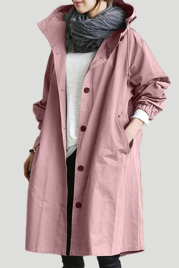 Trench impermeabile oversize di media lunghezza Maris