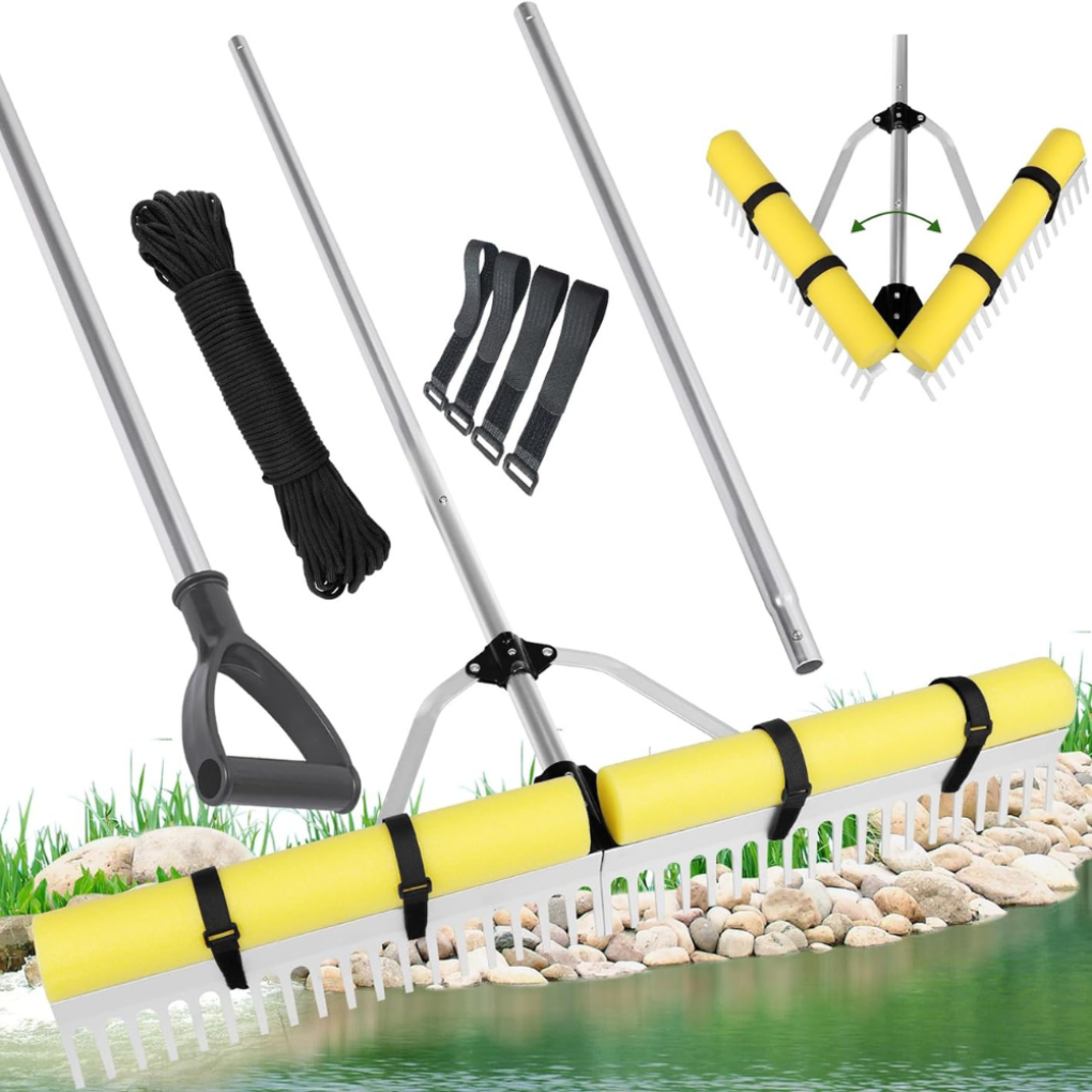 Set di rastrelli per la rimozione delle erbacce dal lago galleggiante