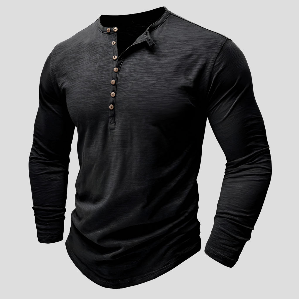 Camicia da uomo in cotone larga