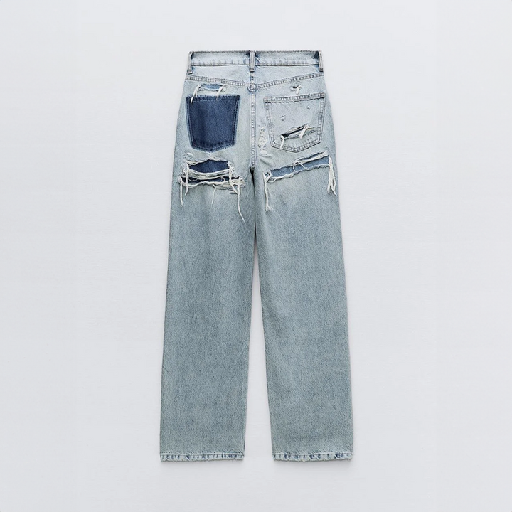 Jeans strappati vintage da donna