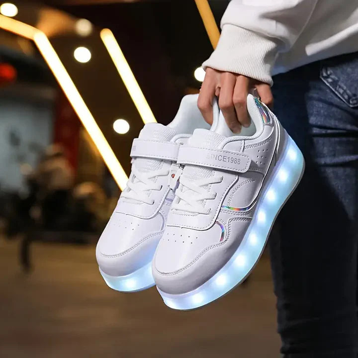 Scarpe a rotelle luminose per bambini