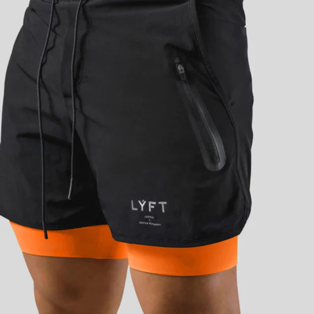 Pantaloni sportivi 2 in 1 da uomo