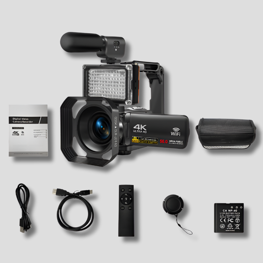 Videocamera 8K - Kit completo per la creazione di foto da 64 MP con connessione Wi-Fi
