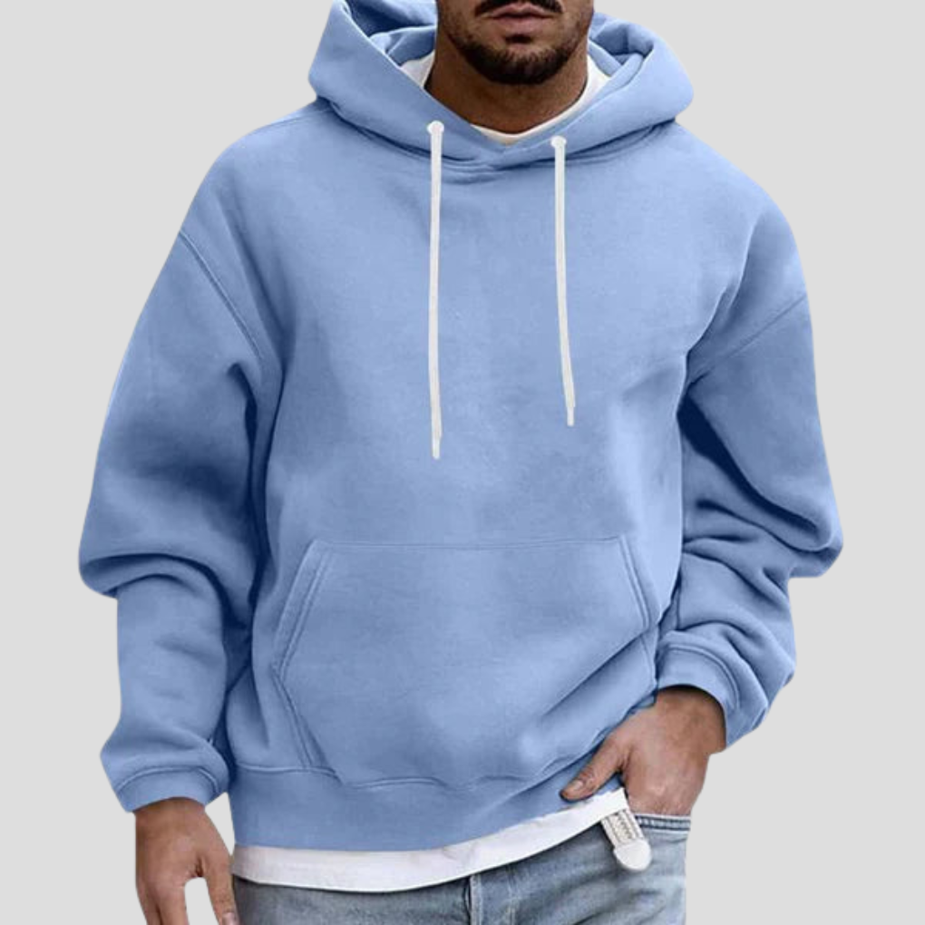Felpa con cappuccio da uomo con tasche