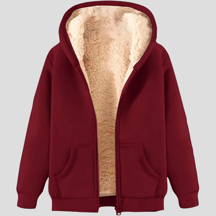 Giacca invernale con cappuccio e fodera in pile da uomo Warmth