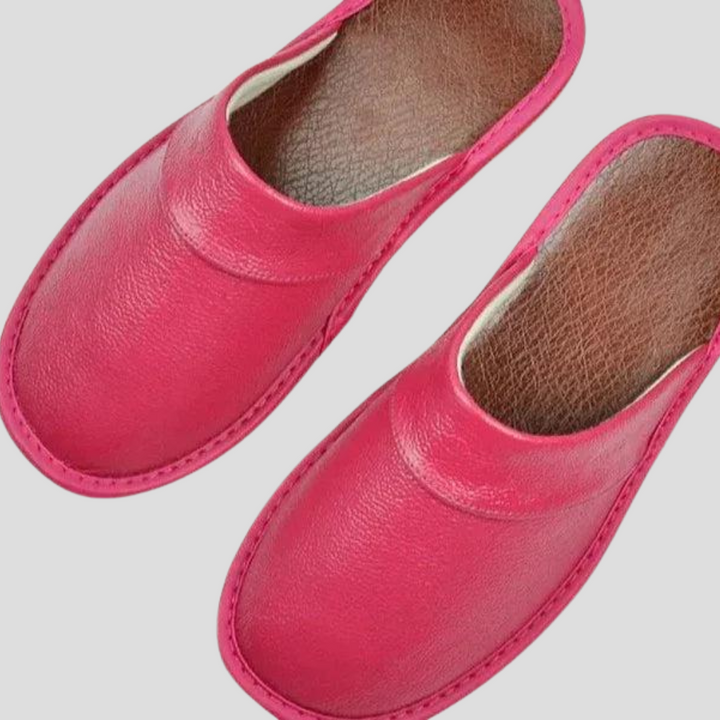 Pantofole in pelle da uomo