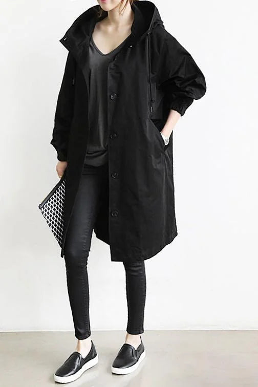 Trench impermeabile oversize di media lunghezza Maris
