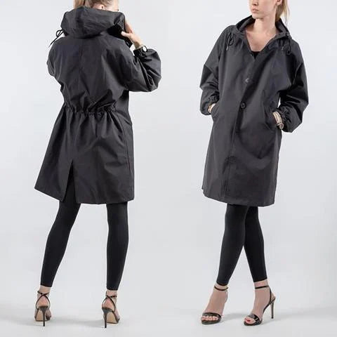 Trench impermeabile oversize di media lunghezza Maris