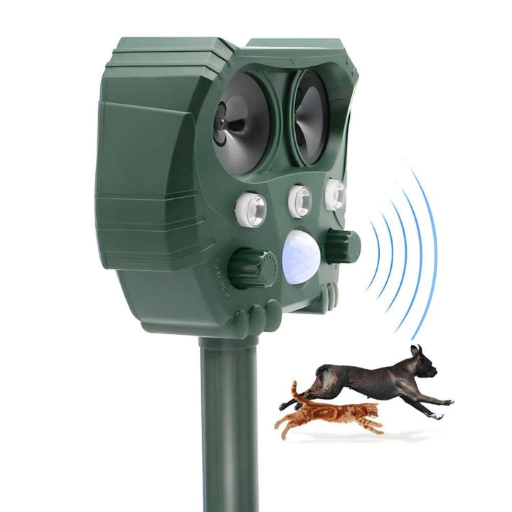 Repellente ad ultrasuoni per gatti, cani, volpi e ratti