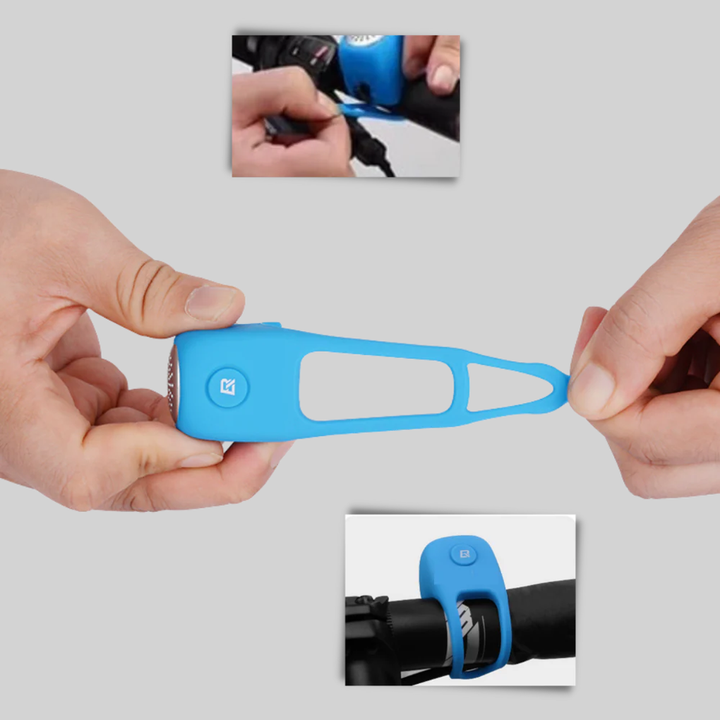 Clacson per bici – Clacson compatto in silicone con suono chiaro