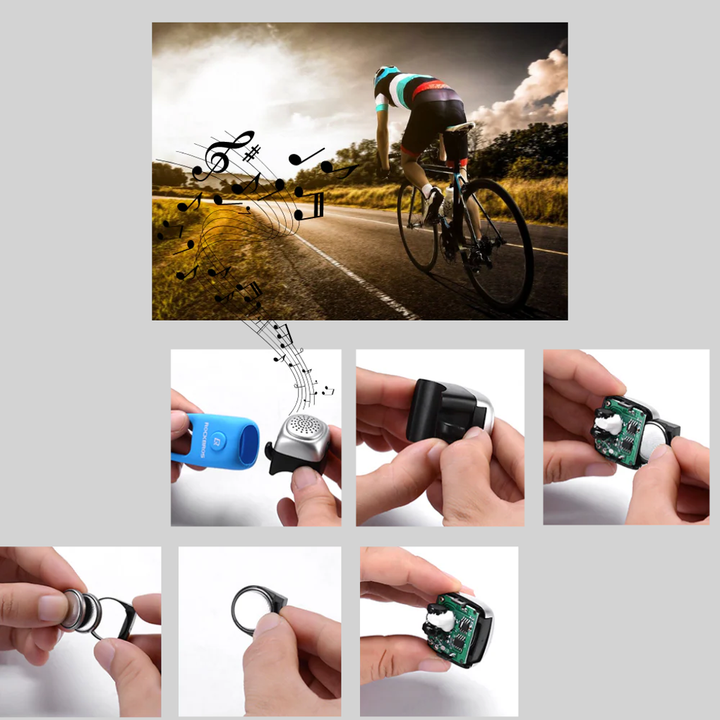 Clacson per bici – Clacson compatto in silicone con suono chiaro