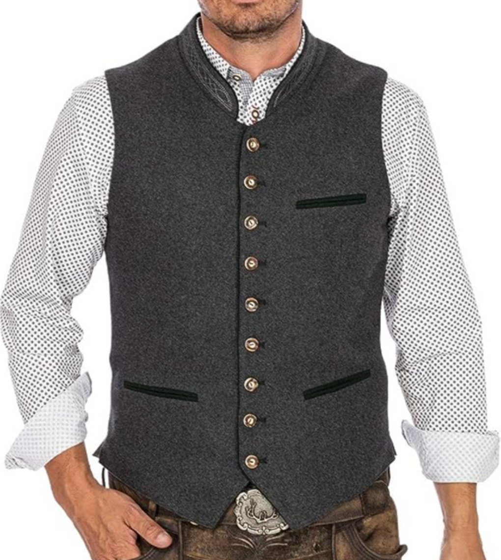Elegante gilet tradizionale da uomo