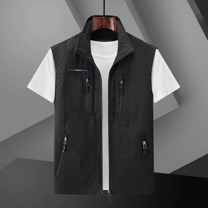 Gilet Estivo da Viaggio da Uomo con Tasche Multiple