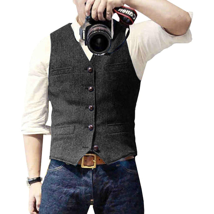 Gilet in denim da uomo