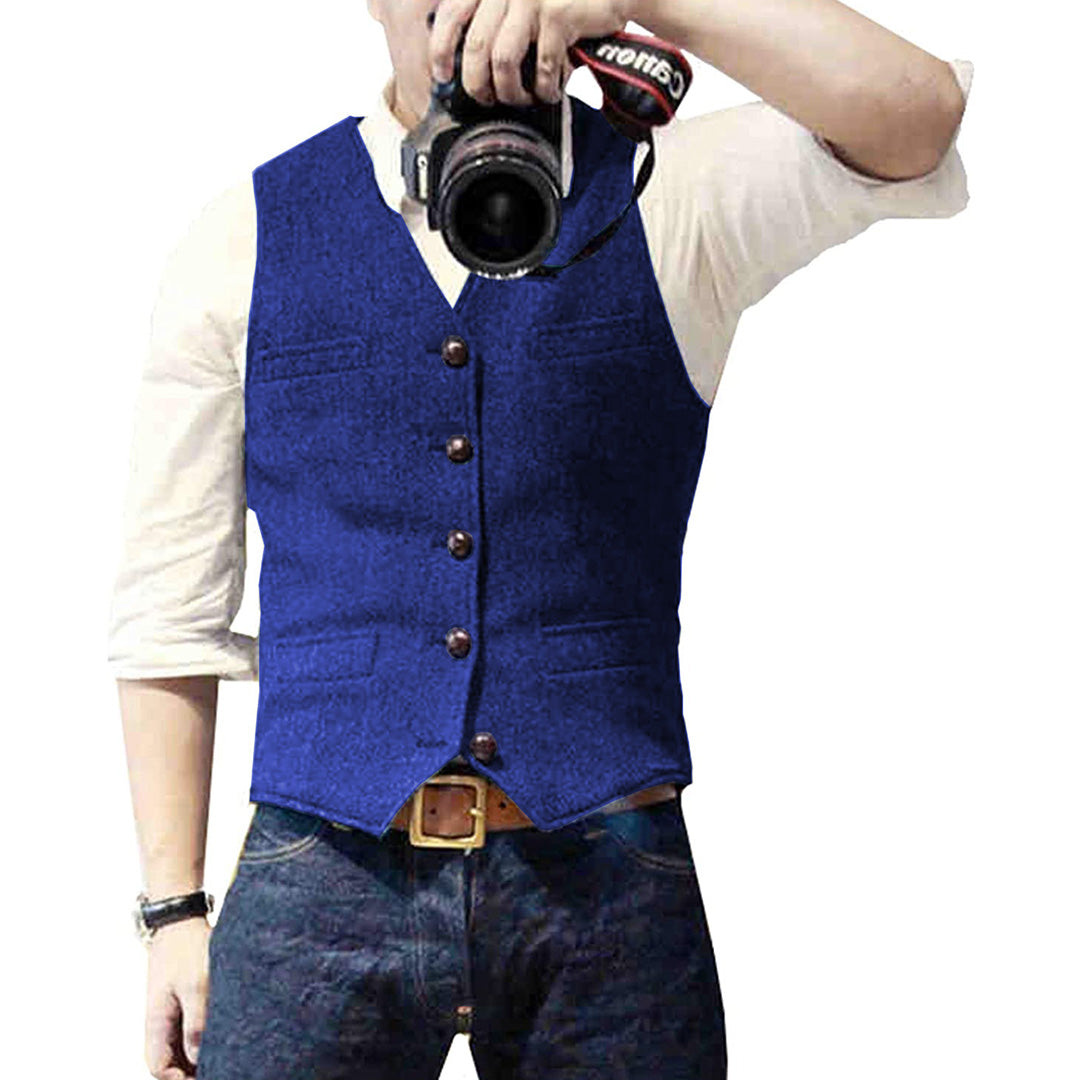 Gilet in denim da uomo