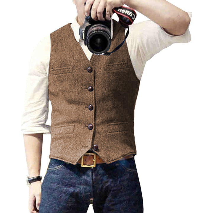 Gilet in denim da uomo