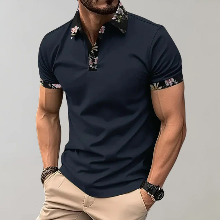 Polo da uomo a manica corta dal taglio classico
