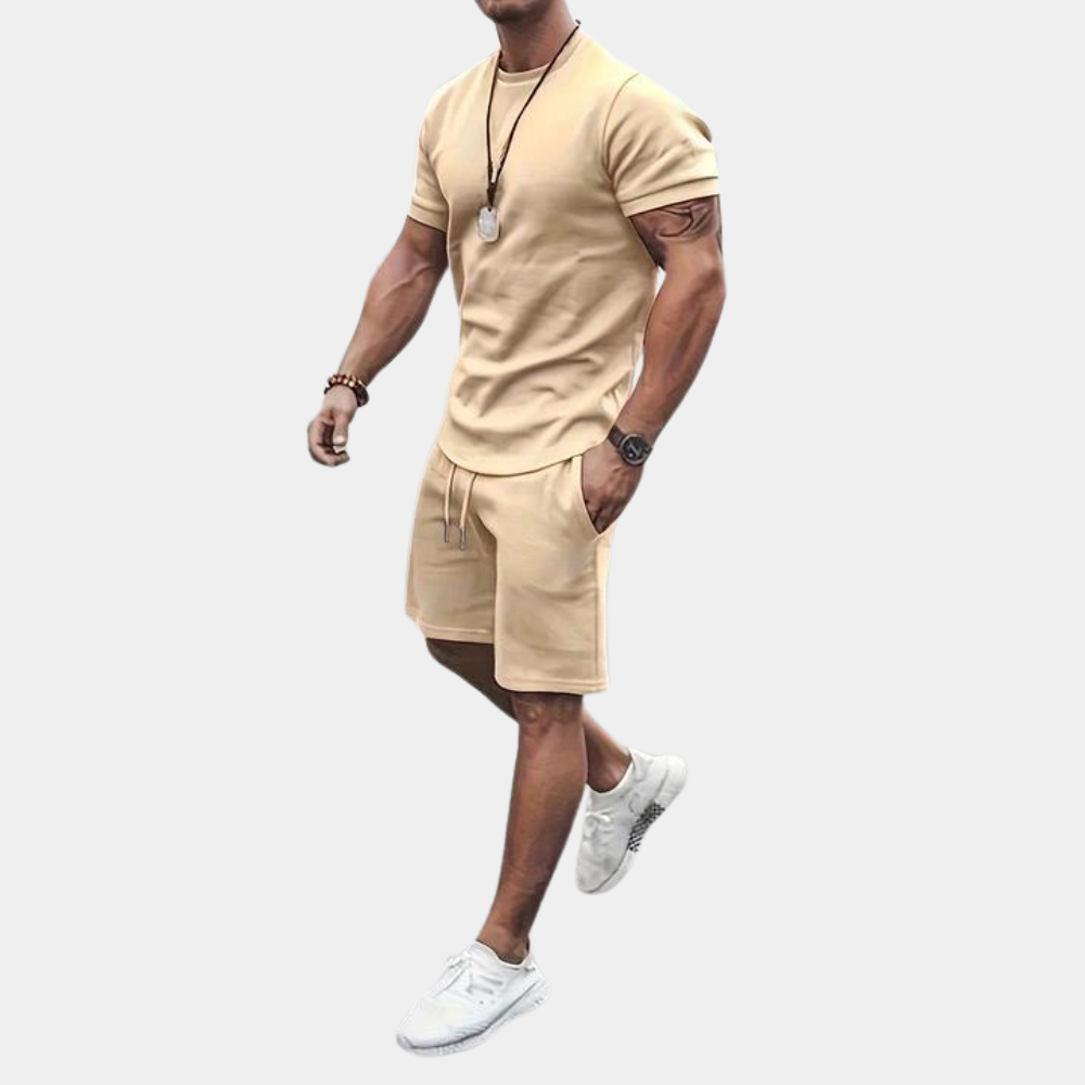 Set estivo casual a due pezzi per uomo