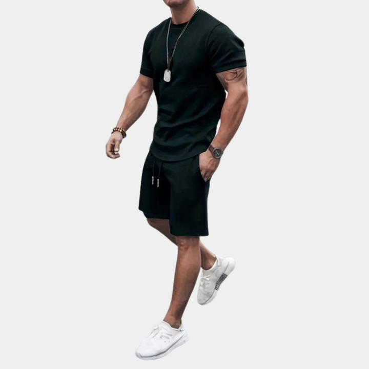 Set estivo casual a due pezzi per uomo
