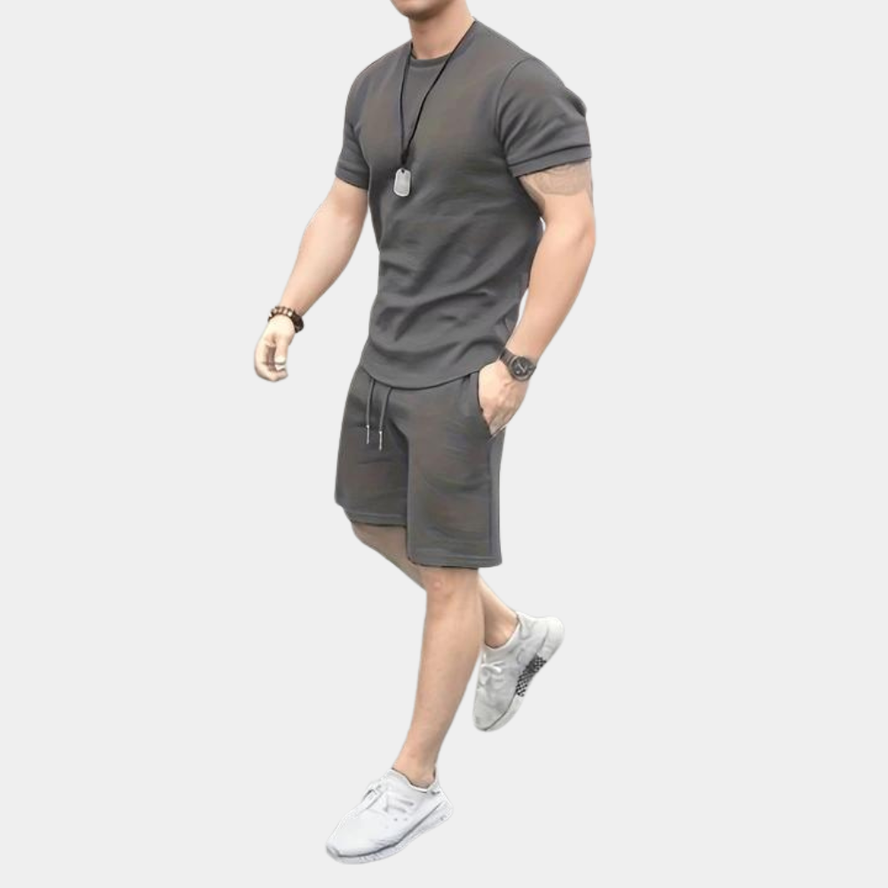 Set estivo casual a due pezzi per uomo