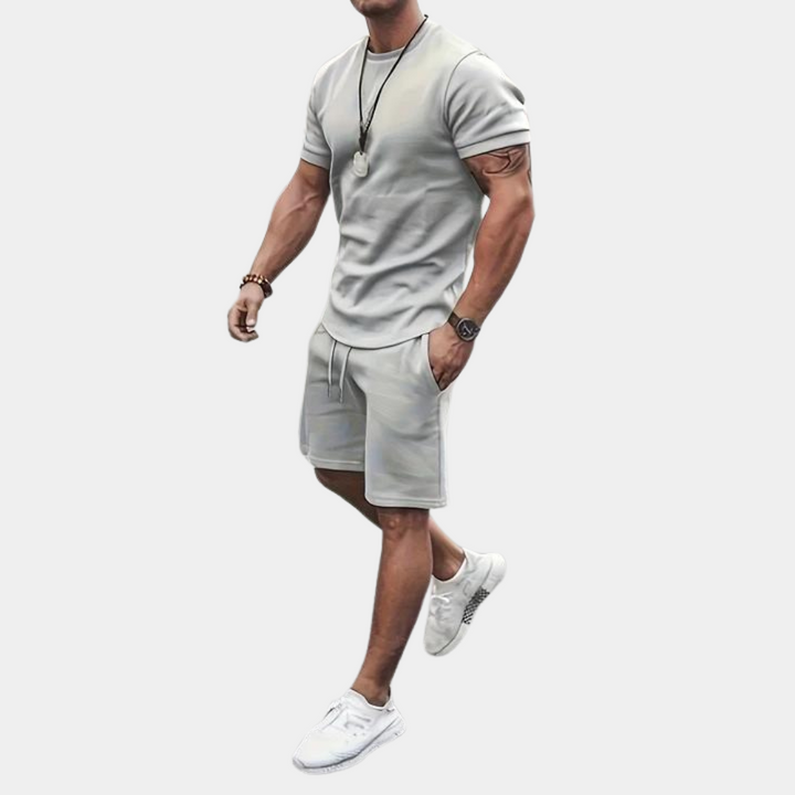 Set estivo casual a due pezzi per uomo