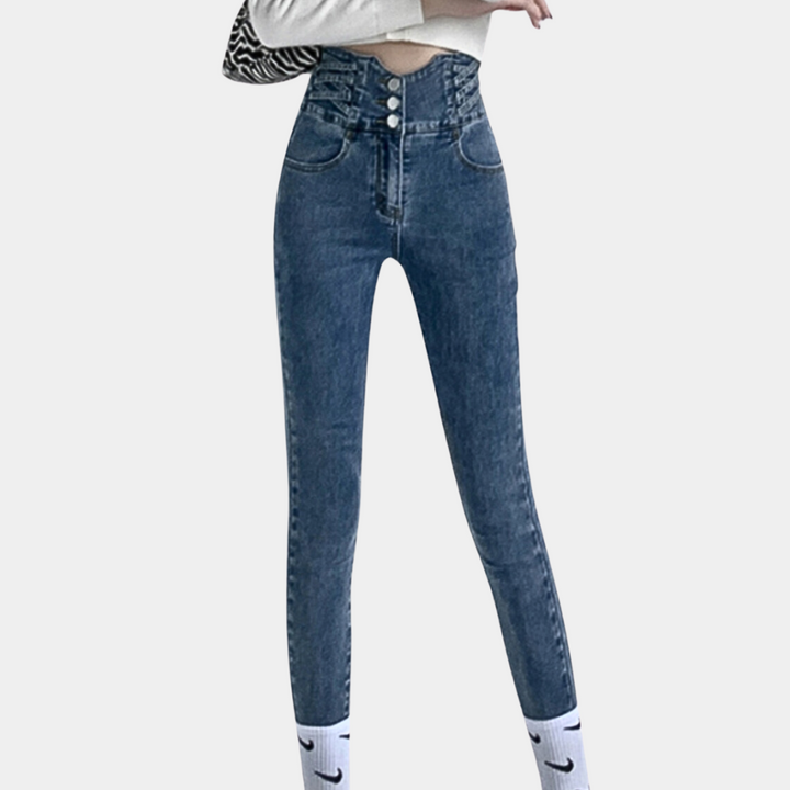 Jeans da donna a vita alta
