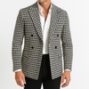 Blazer doppiopetto a quadri da uomo